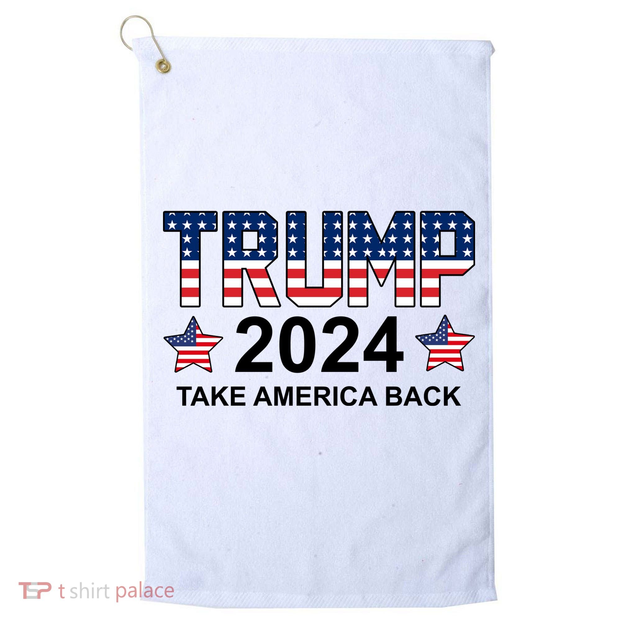 Donald Trump 2024 Take America Back Golf Towel