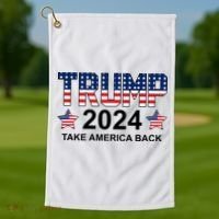 Donald Trump 2024 Take America Back Golf Towel thumb 1
