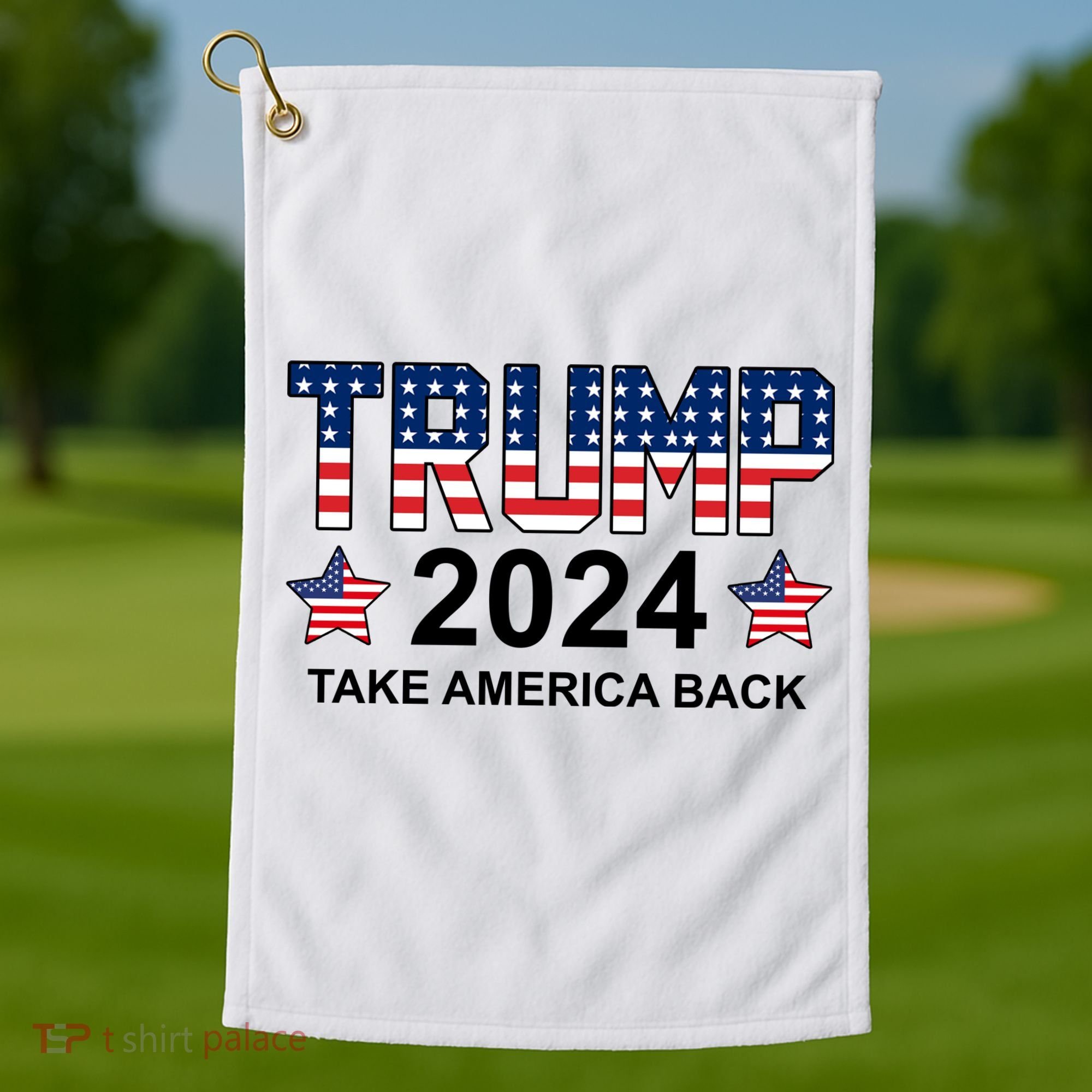 Donald Trump 2024 Take America Back Golf Towel
