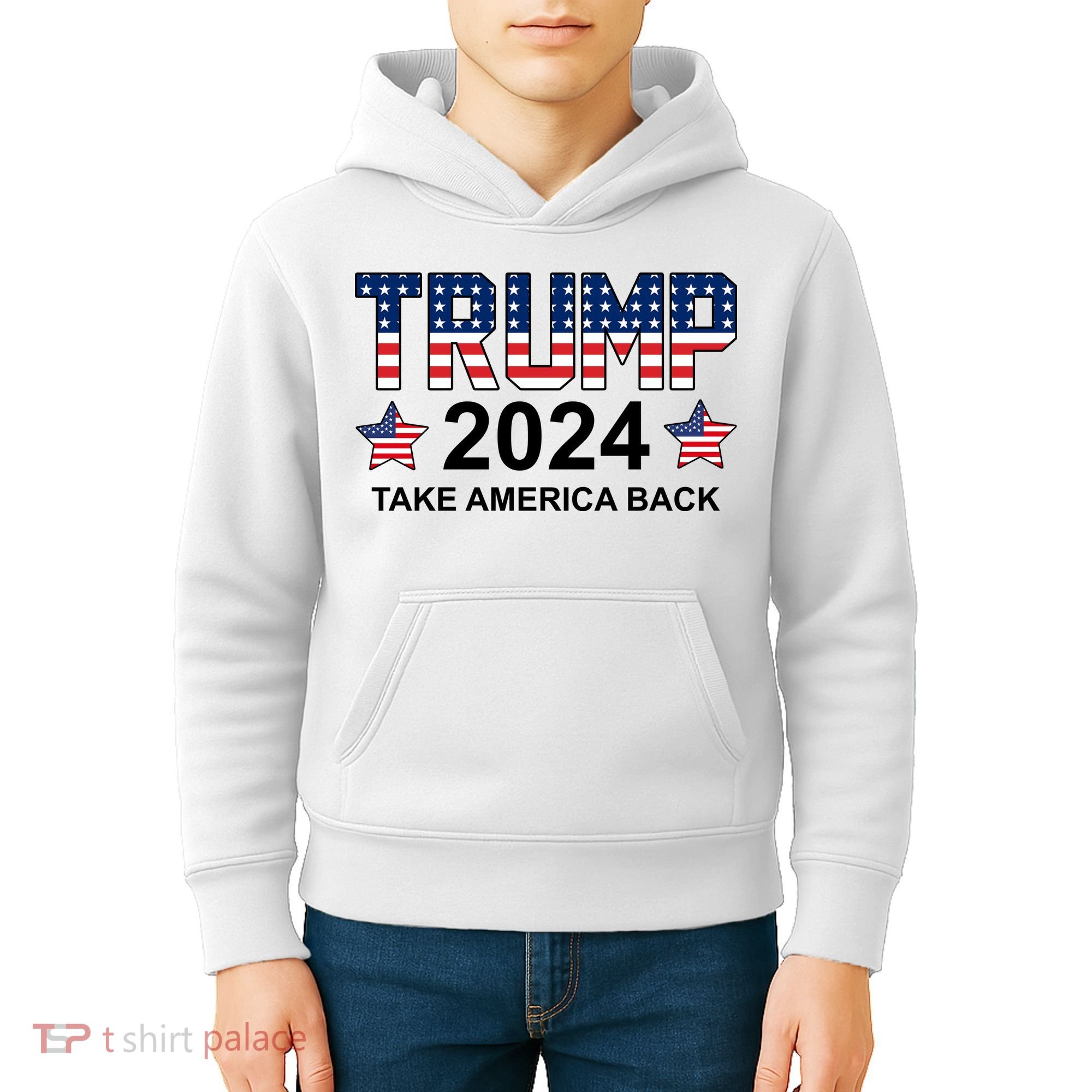 Donald Trump 2024 Take America Back Kids Hoodie