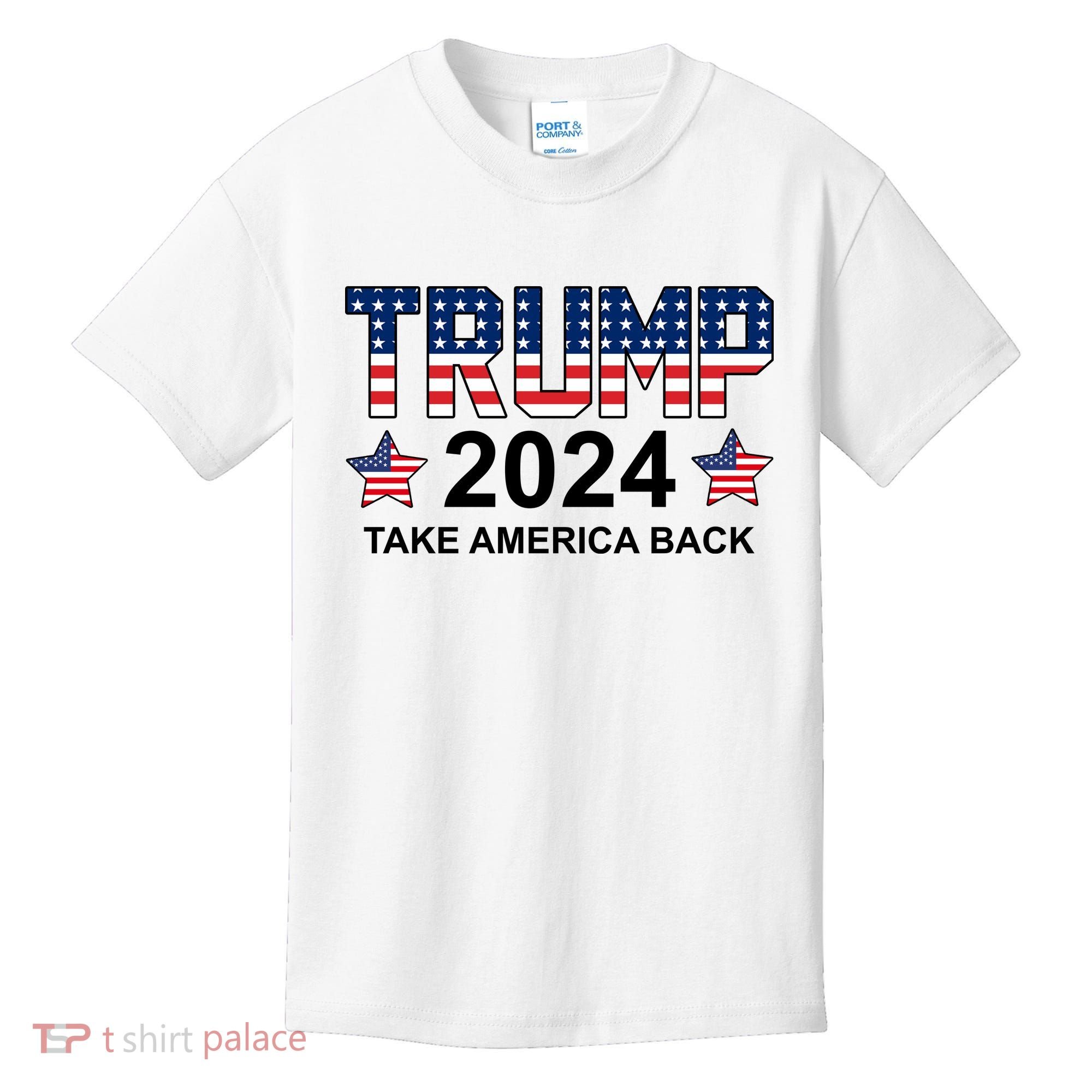 Donald Trump 2024 Take America Back Kids T-Shirt