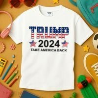 Donald Trump 2024 Take America Back Kids T-Shirt thumb 3