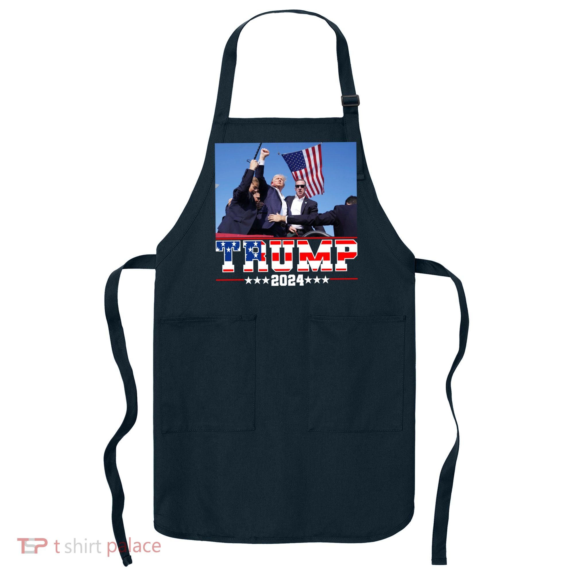 Donald Trump 2024 Survived Shot At Election Rally Usa Apron