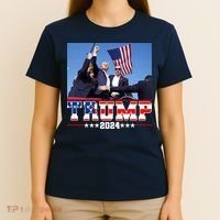 Donald Trump 2024 Survived Shot At Election Rally Usa T-Shirt thumb 4
