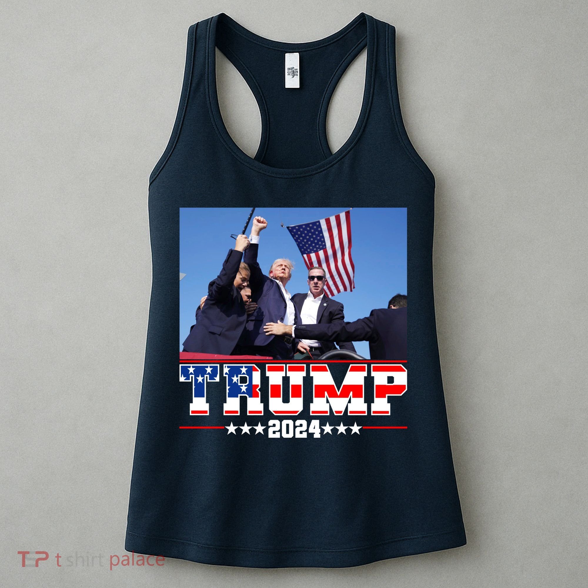 Donald Trump 2024 Survived Shot At Election Rally Usa Women's Tank Top