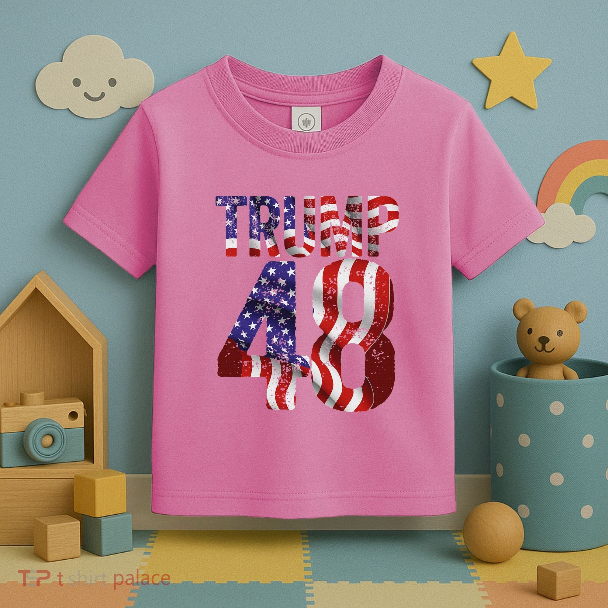 Donald Trump 2028 Trump 45 47 48th President Toddler T-Shirt