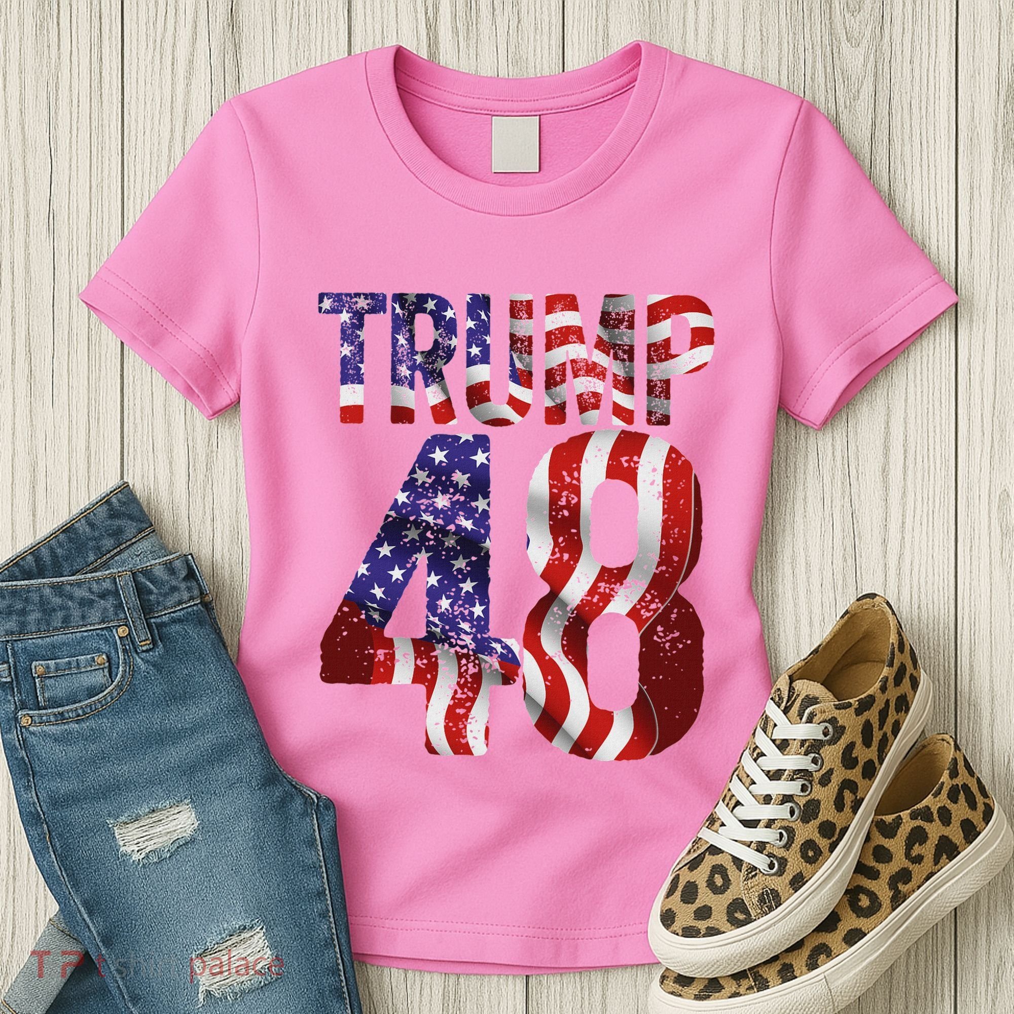Donald Trump 2028 Trump 45 47 48th President Women's T-Shirt