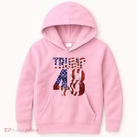 Donald Trump 2028 Trump 45 47 48th President Kids Hoodie thumb 0