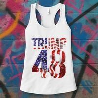 Donald Trump 2028 Trump 45 47 48th President Women's Tank Top thumb 3