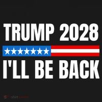Donald Trump 2028 Election Trump 2028 I'll Be Back Women's Hoodie thumb 2