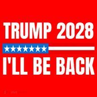 Donald Trump 2028 Election Trump 2028 I'll Be Back Tall Hoodie thumb 2