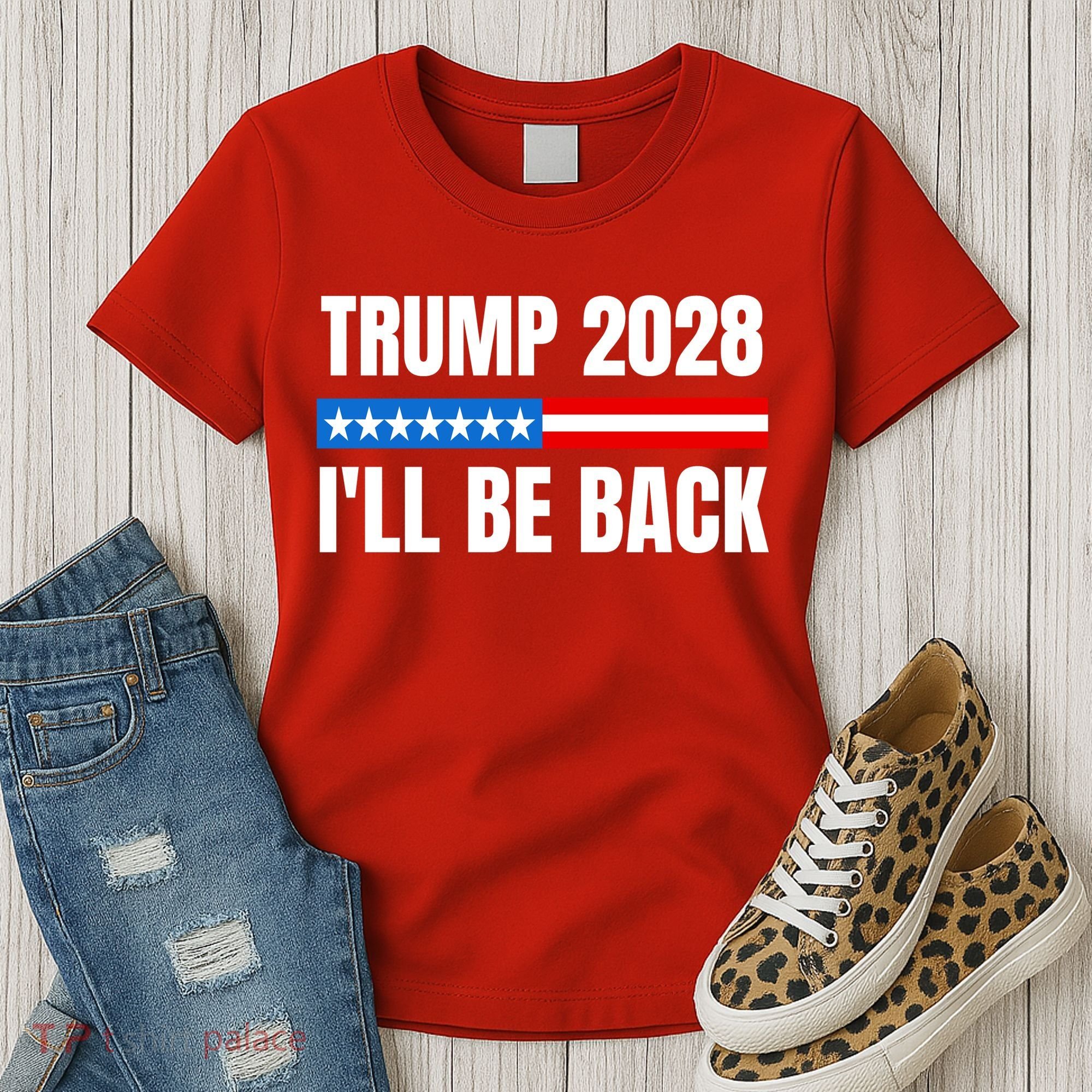 Donald Trump 2028 Election Trump 2028 I'll Be Back Women's T-Shirt