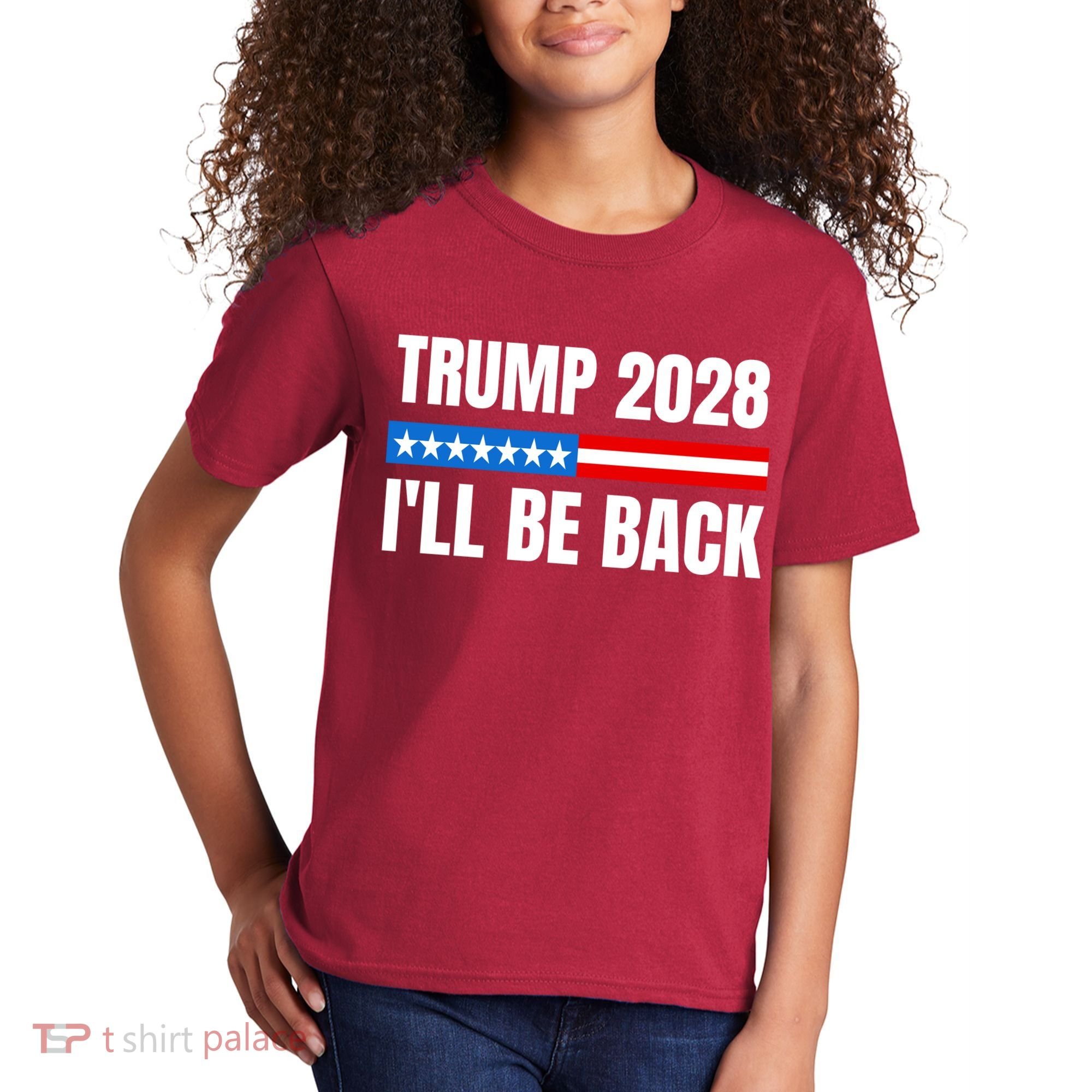 Donald Trump 2028 Election Trump 2028 I'll Be Back Kids T-Shirt