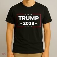 Donald Trump 2028 President American Flag Pro Trump Vintage T-Shirt thumb 3
