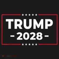 Donald Trump 2028 President American Flag Pro Trump Vintage T-Shirt thumb 7