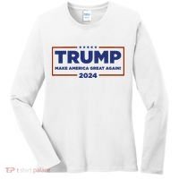 Donald Trump 2024 Make America Great Again MAGA Women's Long Sleeve Shirt thumb 0