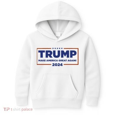Donald Trump 2024 Make America Great Again MAGA Kids Hoodie