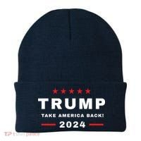 Trump 2024 Take America Back Election Beanie thumb 0