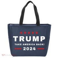 Trump 2024 Take America Back Election Tote Bag thumb 0