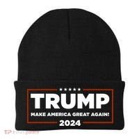 Donald Trump 2024 Make America Great Again MAGA Beanie thumb 0