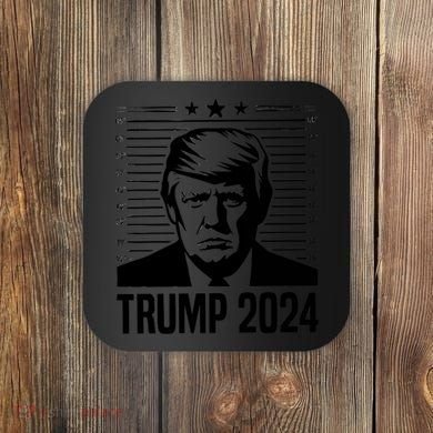 Donald Trump 2024 Mugshot Coaster