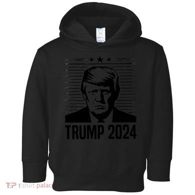 Donald Trump 2024 Mugshot Toddler Hoodie