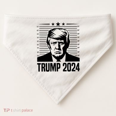 Donald Trump 2024 Mugshot USA-Made Doggie Bandana
