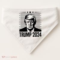 Donald Trump 2024 Mugshot USA-Made Doggie Bandana thumb 0