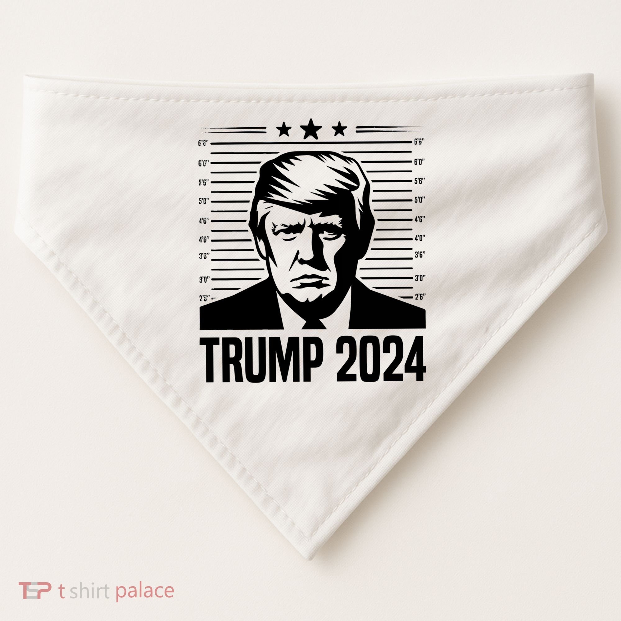 Donald Trump 2024 Mugshot USA-Made Doggie Bandana