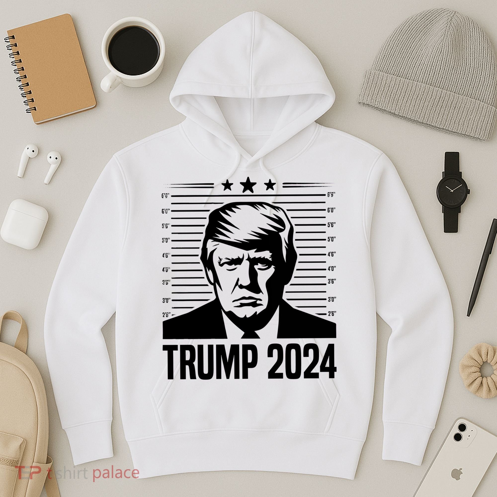 Donald Trump 2024 Mugshot Hoodie