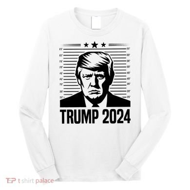 Donald Trump 2024 Mugshot Long Sleeve Shirt