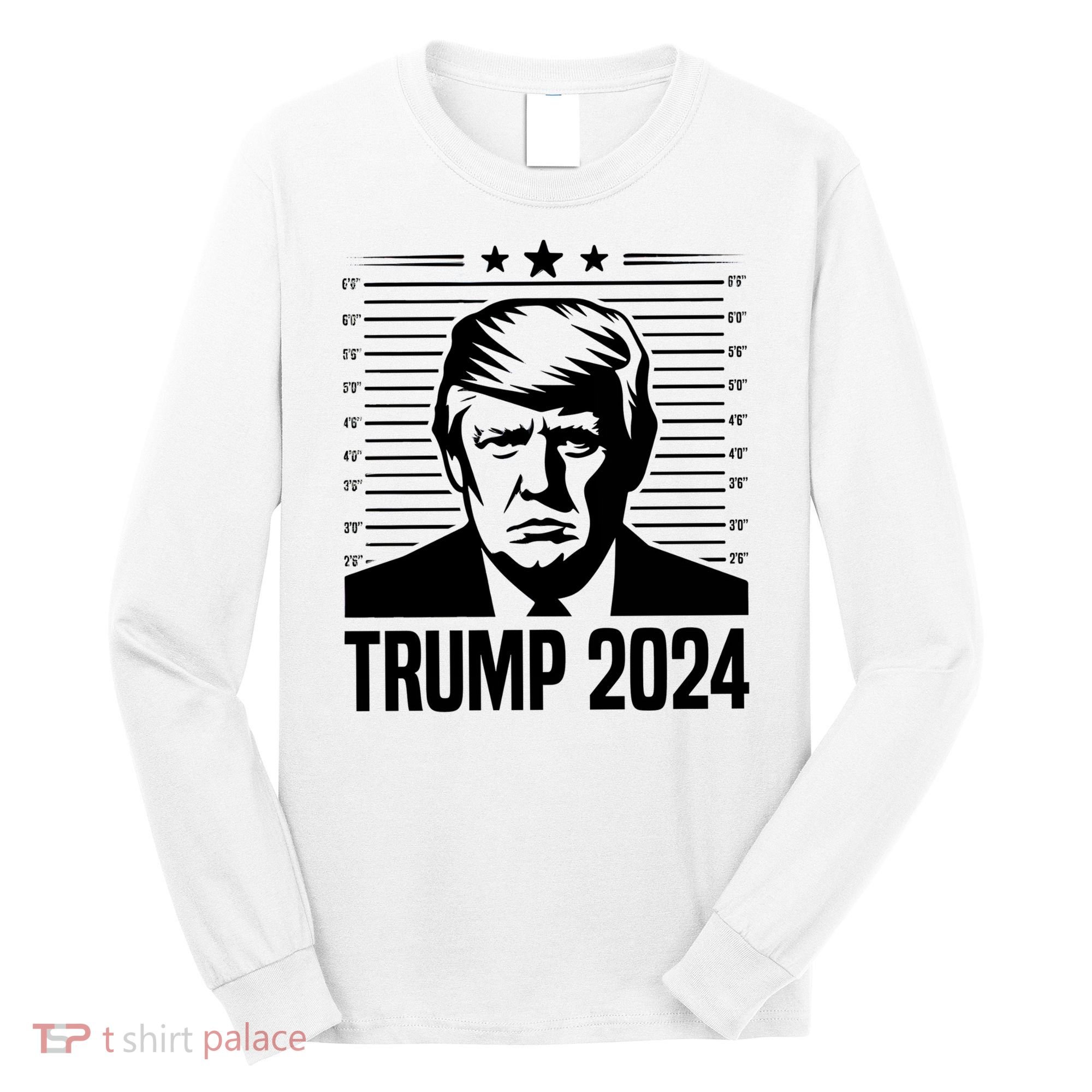Donald Trump 2024 Mugshot Long Sleeve Shirt
