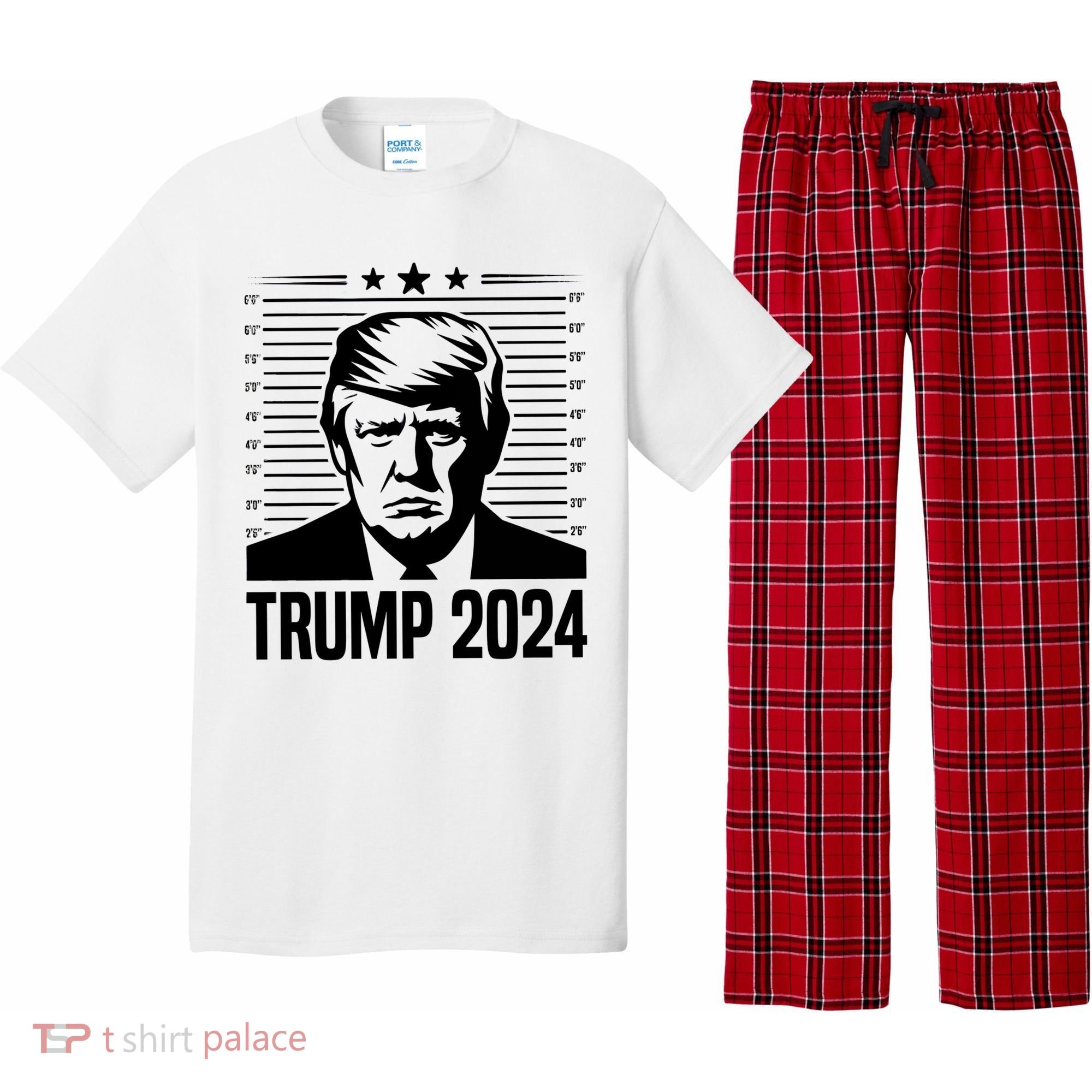 Donald Trump 2024 Mugshot Pajama Set