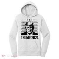 Donald Trump 2024 Mugshot Women's Hoodie thumb 0