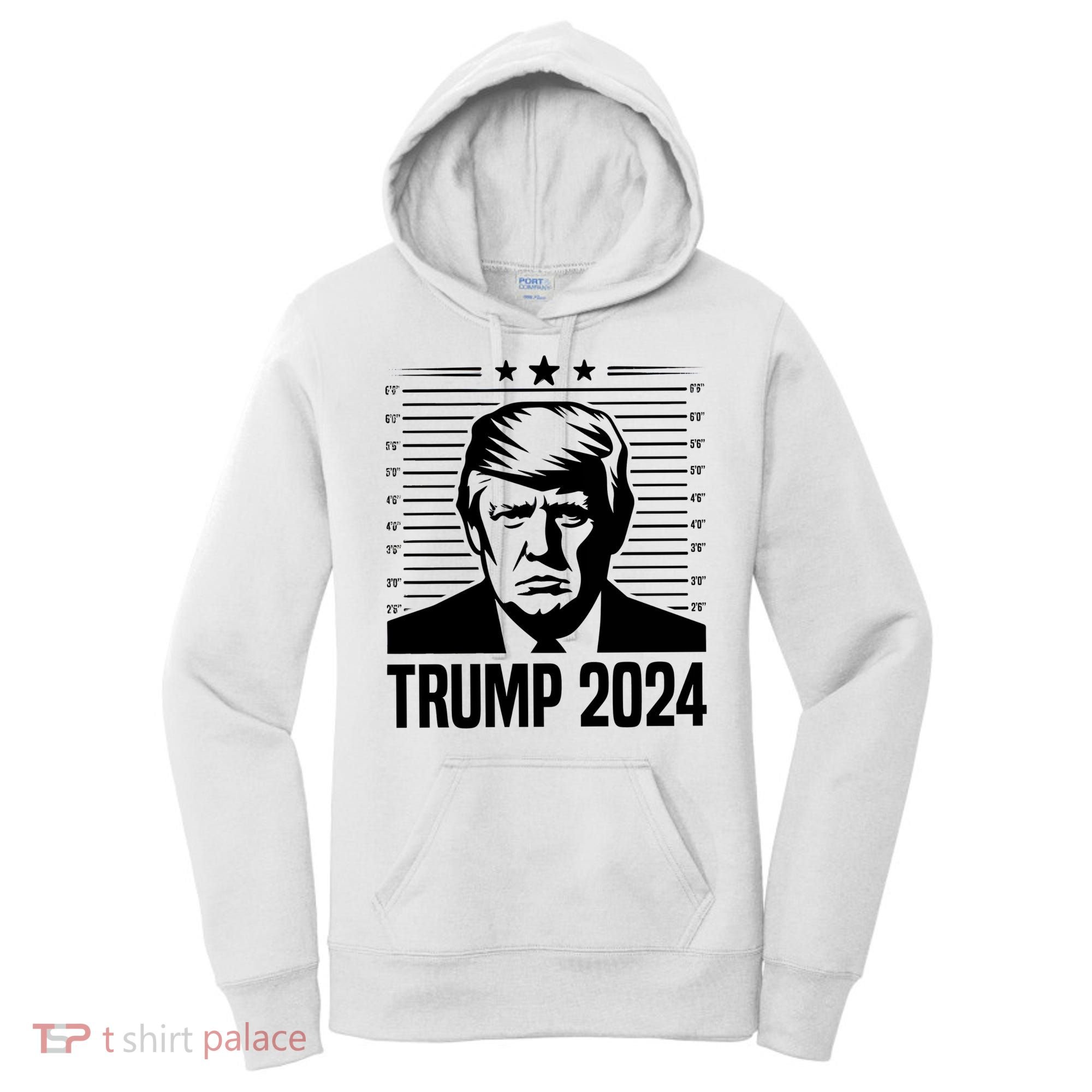 Donald Trump 2024 Mugshot Women's Hoodie