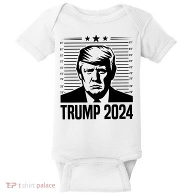 Donald Trump 2024 Mugshot Baby Bodysuit