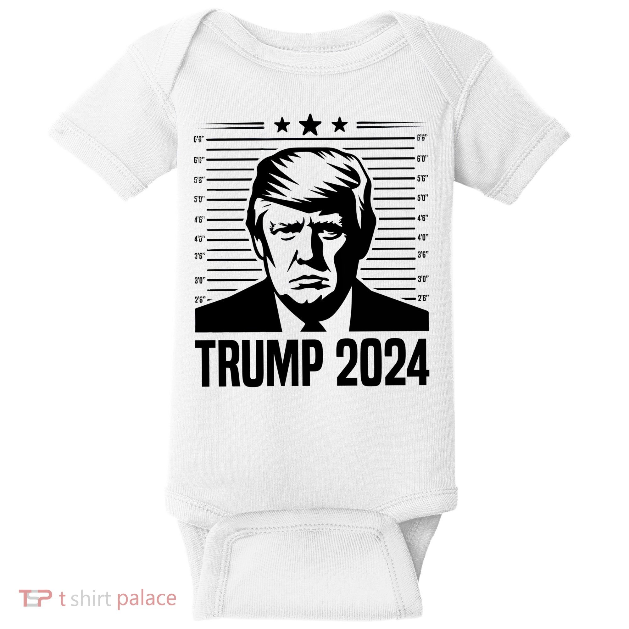 Donald Trump 2024 Mugshot Baby Bodysuit