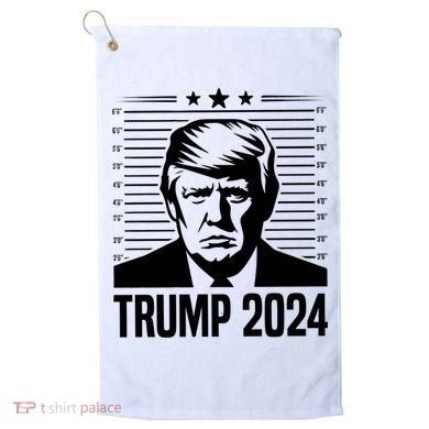 Donald Trump 2024 Mugshot Golf Towel
