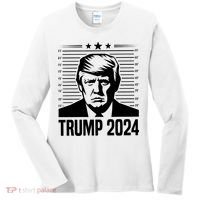 Donald Trump 2024 Mugshot Women's Long Sleeve Shirt thumb 0