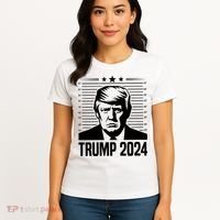 Donald Trump 2024 Mugshot Women's T-Shirt thumb 4