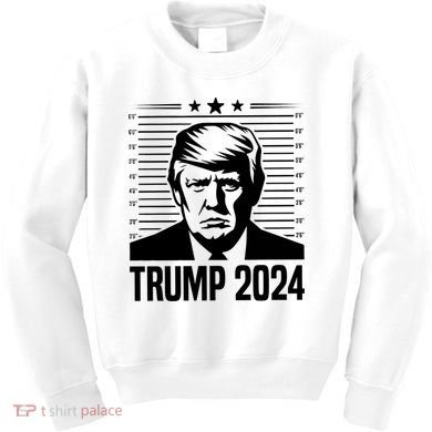 Donald Trump 2024 Mugshot Kids Sweatshirt