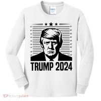Donald Trump 2024 Mugshot Kids Long Sleeve Shirt thumb 0