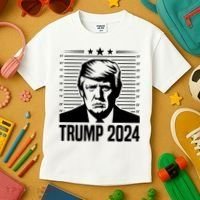 Donald Trump 2024 Mugshot Kids T-Shirt thumb 3