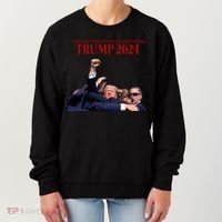 Donald Trump 2024 You CanT Keep A Good Man Down Women's Sweatshirt thumb 0