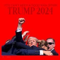 Donald Trump 2024 You CanT Keep A Good Man Down Santa Hat thumb 1