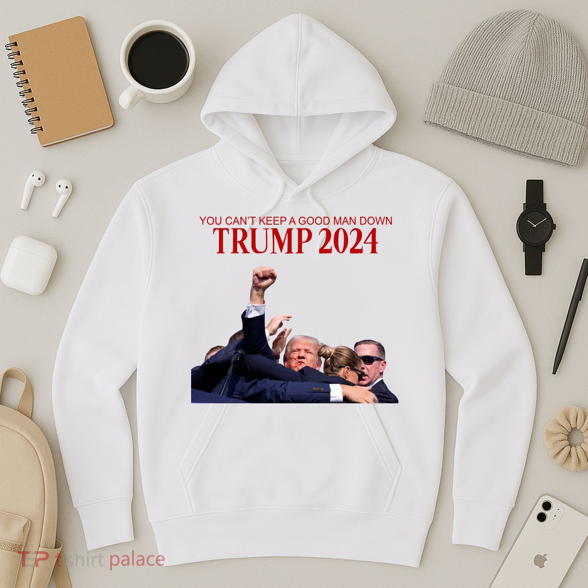 Donald Trump 2024 You CanT Keep A Good Man Down Hoodie