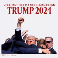 Donald Trump 2024 You CanT Keep A Good Man Down Button thumb 1