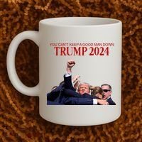 Donald Trump 2024 You CanT Keep A Good Man Down Coffee Mug thumb 2