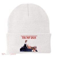 Donald Trump 2024 You CanT Keep A Good Man Down Beanie thumb 0