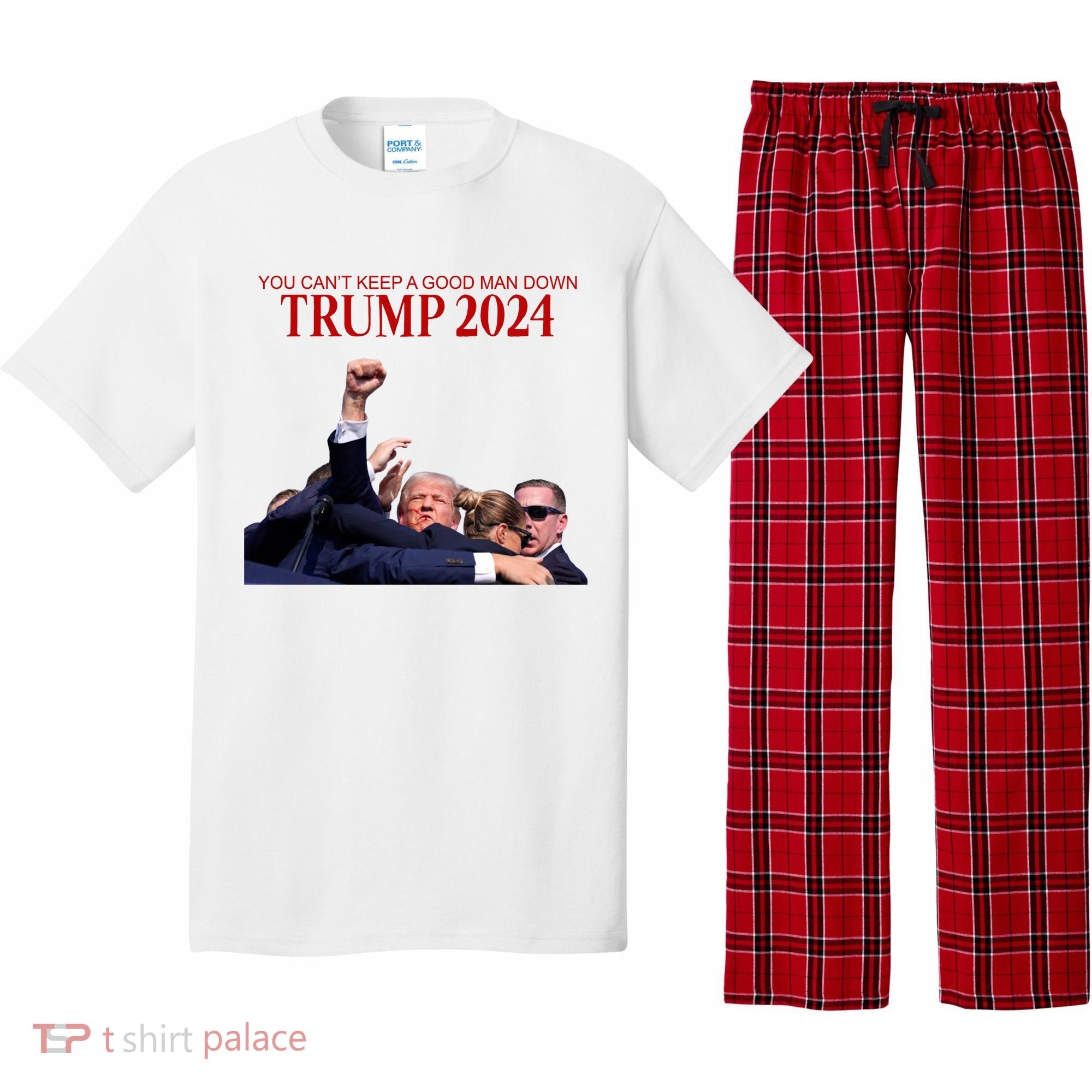 Donald Trump 2024 You CanT Keep A Good Man Down Pajama Set